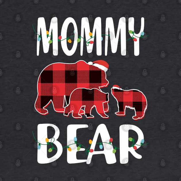 Mommy Bear Red Plaid Christmas Pajama Matching Family Gift by intelus